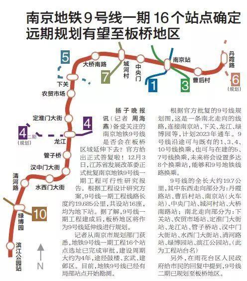 南京地铁最新版线路图