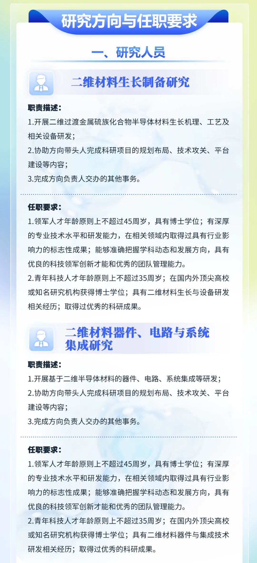 前沿聚羧酸材料技术人才招募启事